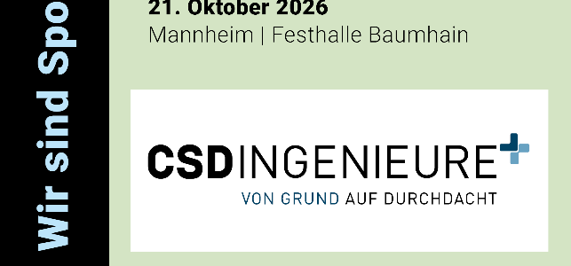 CSD Ingenieure GmbH, Sponsor bei dem Forum Nachhaltige Architektur CSD Ingenieure GmbH, Sponsor bei dem Forum Nachhaltige Architektur